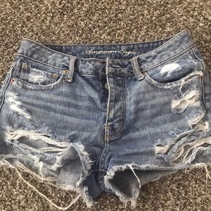 AE distressed shorts